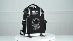 Waterproof Luminous Backpack, Casual Lightweight Backpack, Personalized Pattern, Fashionable Youth Backpack