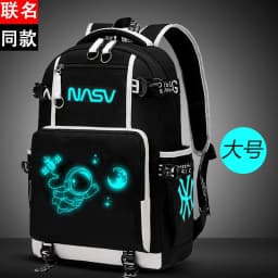 Waterproof Luminous Backpack, Casual Lightweight Backpack, Personalized Pattern, Fashionable Youth Backpack
