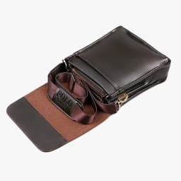 The Leisure Business Single Shoulder Bag Polo Vertical Bag Man Trend Inclined Shoulder Bag Business official documents men's bag