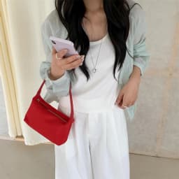 Summer Nylon Top-Handle Bags Ins Style Small Crossbody Shoulder Bags Simple Casual New Fashionable and Versatile Handbag