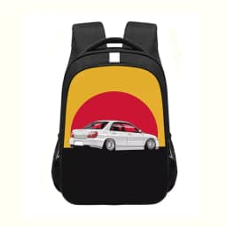 Japan JDM Racing Car Print Backpack Engine Turbo Women Men Rucksack Children School Bags for Teenager Laptop Backpack Travel Bag