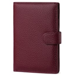 Luxury Genuine Leather Passport Holder Cover Travel Wallet RFID Blocking Card Bag Ticket Holder Travel Accessories for Women Man