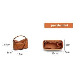 Women Felt Insert Bag Purse Organizer Fits For LOE-WE PUZZLE Makeup Purse Cosmetic Bags Women Luxury Designer Bag Organizer