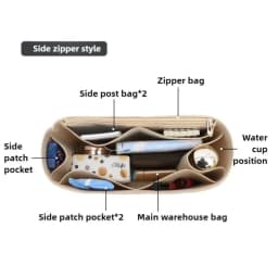Women Felt Insert Bag Purse Organizer Fits For LOE-WE PUZZLE Makeup Purse Cosmetic Bags Women Luxury Designer Bag Organizer