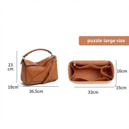 Women Felt Insert Bag Purse Organizer Fits For LOE-WE PUZZLE Makeup Purse Cosmetic Bags Women Luxury Designer Bag Organizer