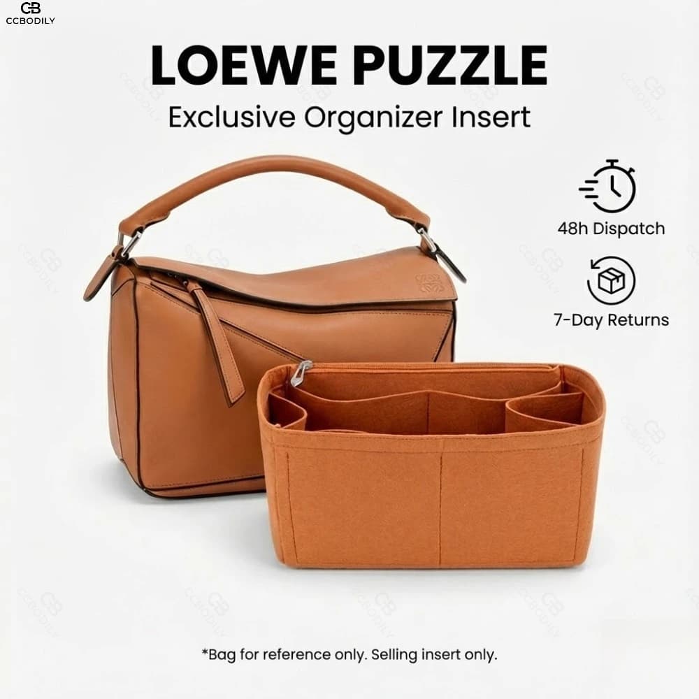 Women Felt Insert Bag Purse Organizer Fits For LOE-WE PUZZLE Makeup Purse Cosmetic Bags Women Luxury Designer Bag Organizer