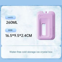 Reusable Gel Ice Packs for Cooler Slim Small Portable Leakproof Cooling Packs for Lunch Box Trips, Bingjeongha Ice Pack