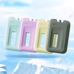 Reusable Gel Ice Packs for Cooler Slim Small Portable Leakproof Cooling Packs for Lunch Box Trips, Bingjeongha Ice Pack