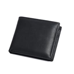 Men's Top Layer Cowhide Wallet Multi Card Slot Short Genuine Leather Purse with Coin Pocket