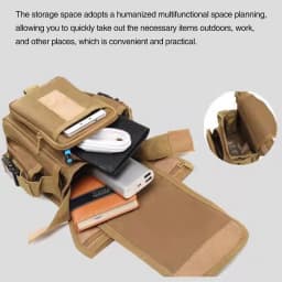 Portable Tactical Waist & Leg Pack Multi‑Layer Storage Bag for Outdoor Cycling Fishing Hiking Emergency Security Gea