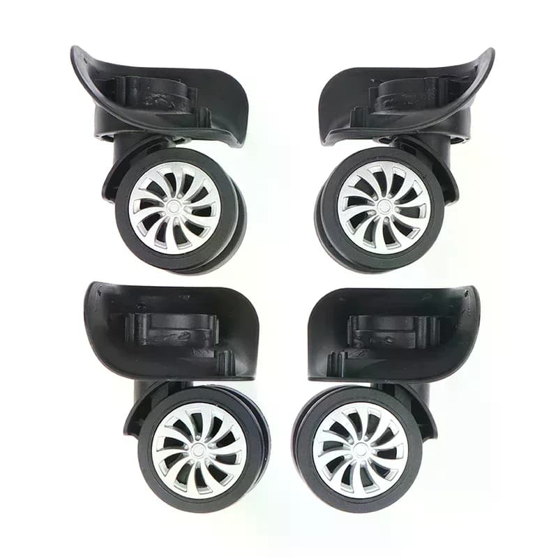 4Pcs Suitcase Luggage Universal 360 Degree Swivel Wheels Trolley Wheel Tools