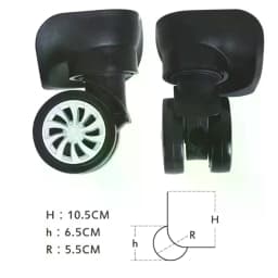 4Pcs Suitcase Luggage Universal 360 Degree Swivel Wheels Trolley Wheel Tools