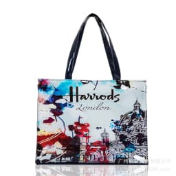 Cartoon Print PVC Waterproof Tote Bag for Women, Casual Portable Shoulder Handbag, Outdoor Shopping Commuting Daily Use Bag 