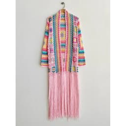 TIYIHAILEY-Women's Cotton Coat, Loose Outerwear, Long Sleeve, Maxi, Hand Made, National Sweaters, Tassels, Fashion, 2025 New
