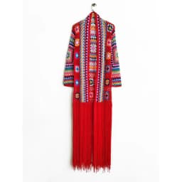 TIYIHAILEY-Women's Cotton Coat, Loose Outerwear, Long Sleeve, Maxi, Hand Made, National Sweaters, Tassels, Fashion, 2025 New