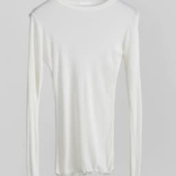 High Quality Plain T Shirt Women Elastic Basic T-shirts Female Casual Tops Long Sleeve Sexy Thin T-shirt see through