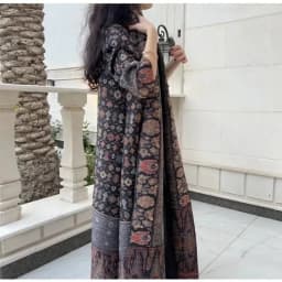 Miyake Pleated 2024 New Folded Collar Long Sleeved Retro Printed Dress Belt for Women Dubai Designer Original Fashion Loose Coat