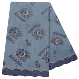 100% Cotton Fabric Rayon Cotton Thread Eembroidered Scarf High Quality African Women Hijab Muslim Scarf Dubai Excellent Style