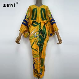 plissado mulher vestido hit cor v colarinho batwing manga longa solta bezerro vestidos de comprimento longo estilo casual 2021
