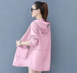 Loose Summer Sun Protection Clothing Women Thin Coat Anti-UV Breathable Outdoor Summer Jacket Female Tops Hooded 320