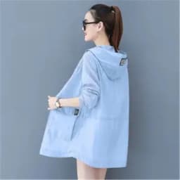 Loose Summer Sun Protection Clothing Women Thin Coat Anti-UV Breathable Outdoor Summer Jacket Female Tops Hooded 320