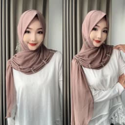 Fashion 2026 Muslim Wrap Women Easy Wear Head Hijabs With Earring