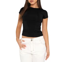 y2k Clothes crop tops Summer 2024 Vintage Harajuku T-shirts Solid Color Aesthetic Clothing Women Tube Tops