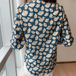 France style Women Blouses ginkgo printed ladies shirts Spring Autumn Long Sleeve Shirts Tops Blusas Mujer