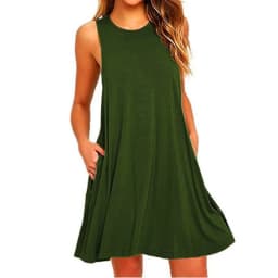 Women Black Blue Summer Dress 2025 Polyester Short Sleeve O-Neck Tops Casual Loose Dress Female Street White Dress Sexy Vestidos