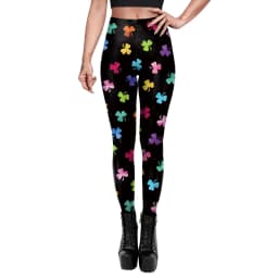 VIP FASHION St.Patrick's Day Festival Style Pants Women's Printed Elastic Christmas Skinny Leggings Gothic Fitness Slim Pant