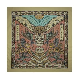 Wholesale High Quality Skull Chimpanzees Print Cashew Hip Hop Cotton Square Bandana Scarf Riding Headband Paisley Gifts