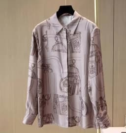FANIECES Plus Size 3XL Giraffe Print Women Shirts Long Sleeve Lapel Satin Blouse Spring Female Tops Elegant Office Ladies Blusas