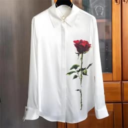 FANIECES Plus Size 3XL Giraffe Print Women Shirts Long Sleeve Lapel Satin Blouse Spring Female Tops Elegant Office Ladies Blusas