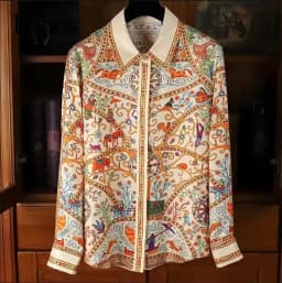 FANIECES Plus Size 3XL Giraffe Print Women Shirts Long Sleeve Lapel Satin Blouse Spring Female Tops Elegant Office Ladies Blusas