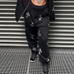 Gothic Cross Printing Streetwear Winter Warm Two Piece Set Women Tracksuit Autumn Hoodies+pants Fashion Outfits Sweatsuit 2021