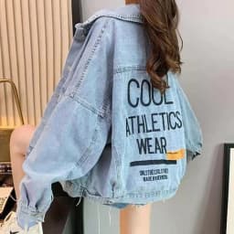 Plus Velvet Thickening 2022 Winter Denim Jacket Women's Hooded Embroidery Loose Warm Cotton Clothes Cotton Clothes Ins Tide W228