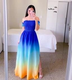Women Fashion One Shoulder Printed Split Sweet and Elegant Butterfly Rainbow Long Dress lady dresses flower Solid colorful