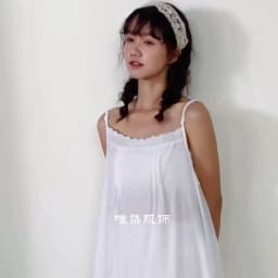 Johnature 2024 Summer New Japanese Casual Spaghetti Strap Thin All Match Dress For Women Solid Color Cotton Female Dresses