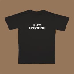 I Hate Everyone Letters Retro Harajuku Vintage Oversized T Shirt Street Summer Short Sleeve Casual Female T-shirts Y2k Clothes