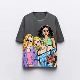 Women's Cotton T-shirt Summer 2025 High Quality Short Sleeve Tee Y2k Streetwear Fashion Shirts T Shirt Female Ladies Tops