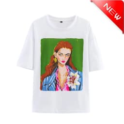 Women's Cotton T-shirt Summer 2025 High Quality Short Sleeve Tee Y2k Streetwear Fashion Shirts T Shirt Female Ladies Tops
