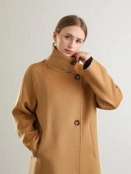Pure Wool Trench Coat 100% Woolen Overcoat Dense Fabric New Women Turn-down Collar Handmade Long Coat Winter Jacket #20
