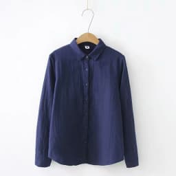 New Spring Women Double-layer Cotton Shirts Full Sleeve Pointed Collar Loose Solid Casual Soft Blouse Office Lady Work T34407X