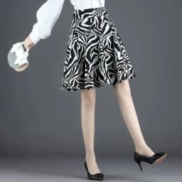 Leopard Print Skirt Women Half Length Skirt For Women High Waist Short Skirt A-line Pleated Skirt Summer Woman Clothes Skirt