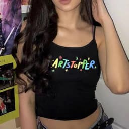 Vintage Graphic Heartstopper Letter Print T-Shirt Women Streetwear Short Sleeve Slim Crop Top Sexys Femme Summer Tank Top Y2K