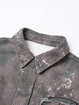 TWOTWINSTYLE Temperament Denim Jackets For Women Lapel Long Sleeve Single Breasted Loose Camouflage Jacket Female Fashion 2023