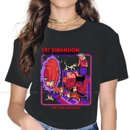 Portal Game Chell Atlas P-Body Women T Shirt The Cat Dimension Female Tops Harajuku Kawaii Tees Ladies 5XL Cotton Tshirt
