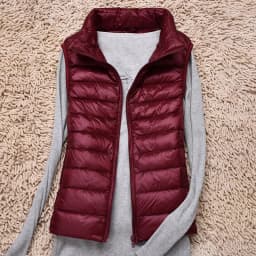 Female Winter Windproof Vest Coat New Sleeveless Portable Duck Down Vest Stand Collar Thin Jacket Ultra-light Slim Down Jacket