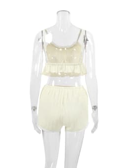 Mumaroho 2024 Spring Summer Women Sexy Shorts Set Solid Camis 2 Two Piece Matching Sets For Women