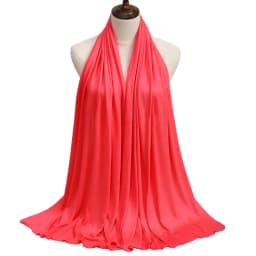 2023 New Women Modal Cotton Jersey Hijab Ramadan Fashion Plain Soft Long Turban Scarf Shawls Islamic Ladies Headscarf Bandana